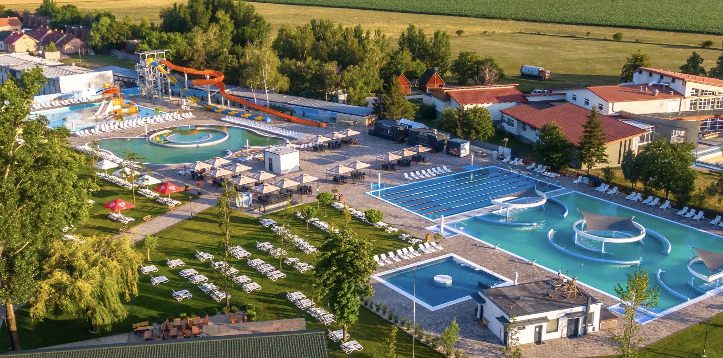 AVA Thermalpark Diakovce — letecký pohľad